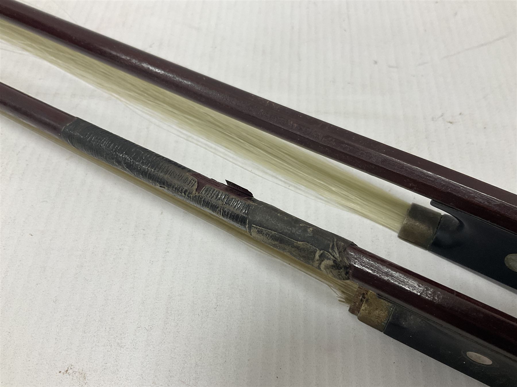 Two wooden violin bows - Image 7 of 13