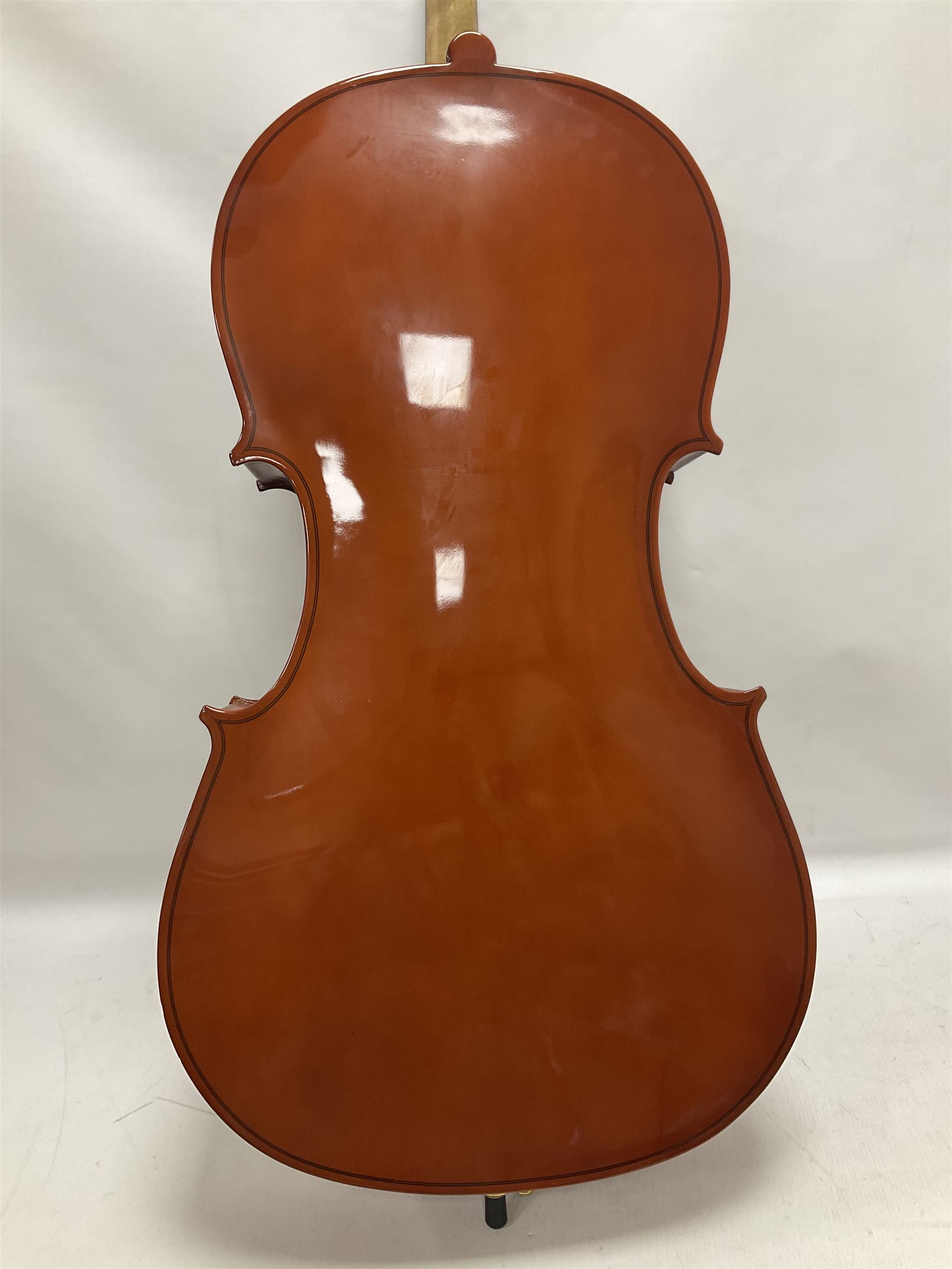 Gear 4 Music full size cello with a maple back and ribs and spruce top - Image 20 of 26