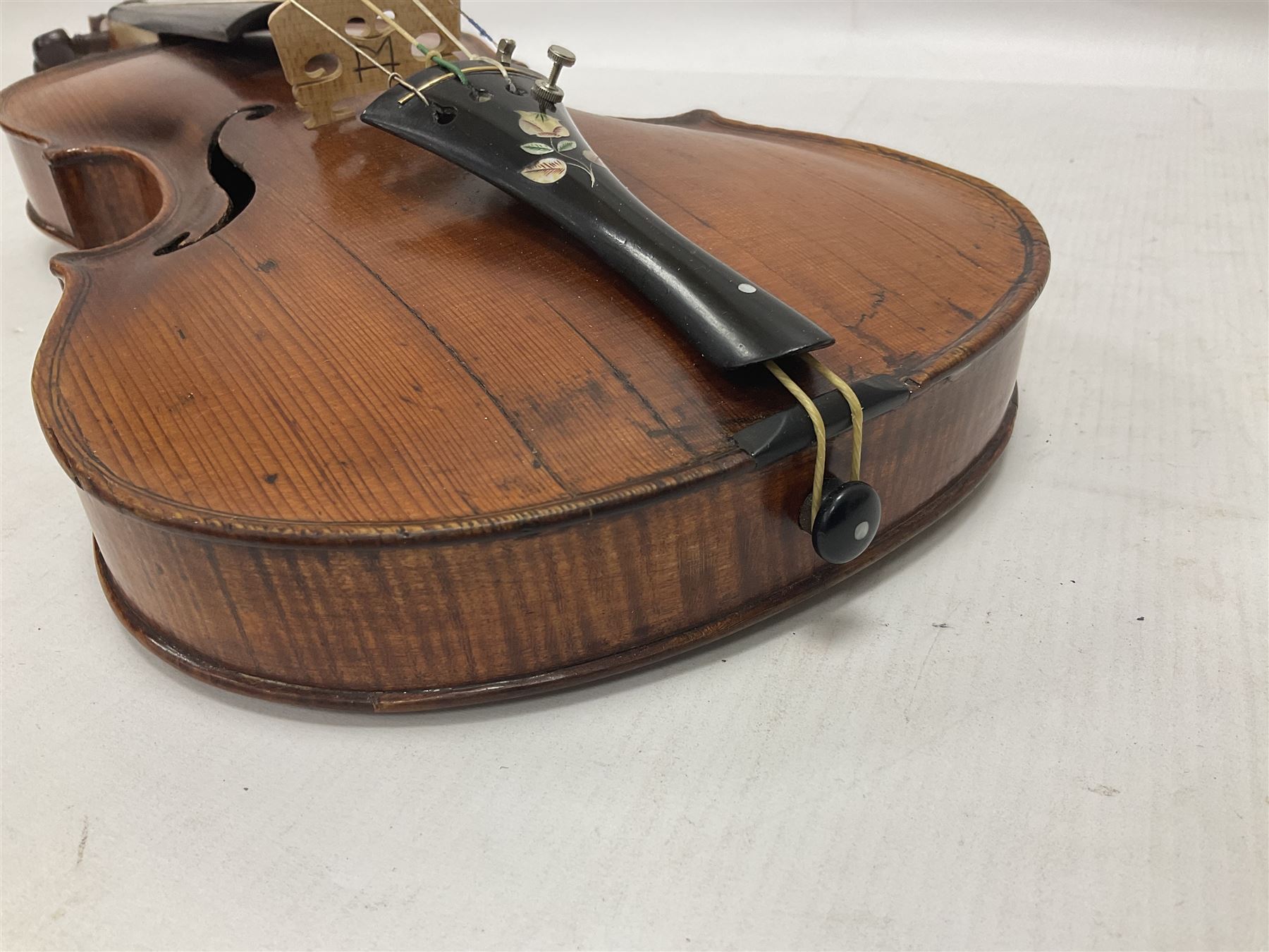 19th century full sized violin in a later hard case - Image 17 of 18