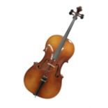3/4 size student cello manufactured in Czechoslovakia