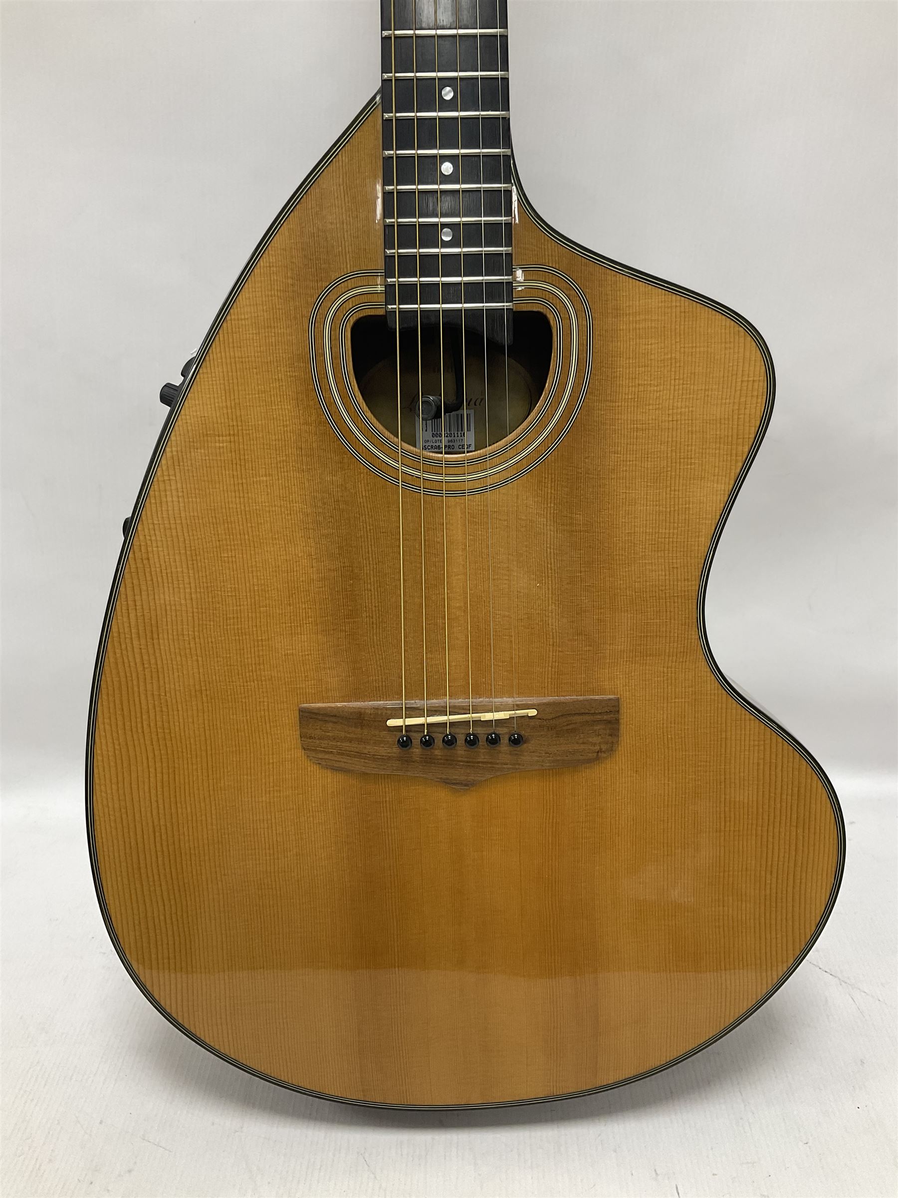 Brazilian Giannini Craviola six string acoustic guitar - Image 6 of 21