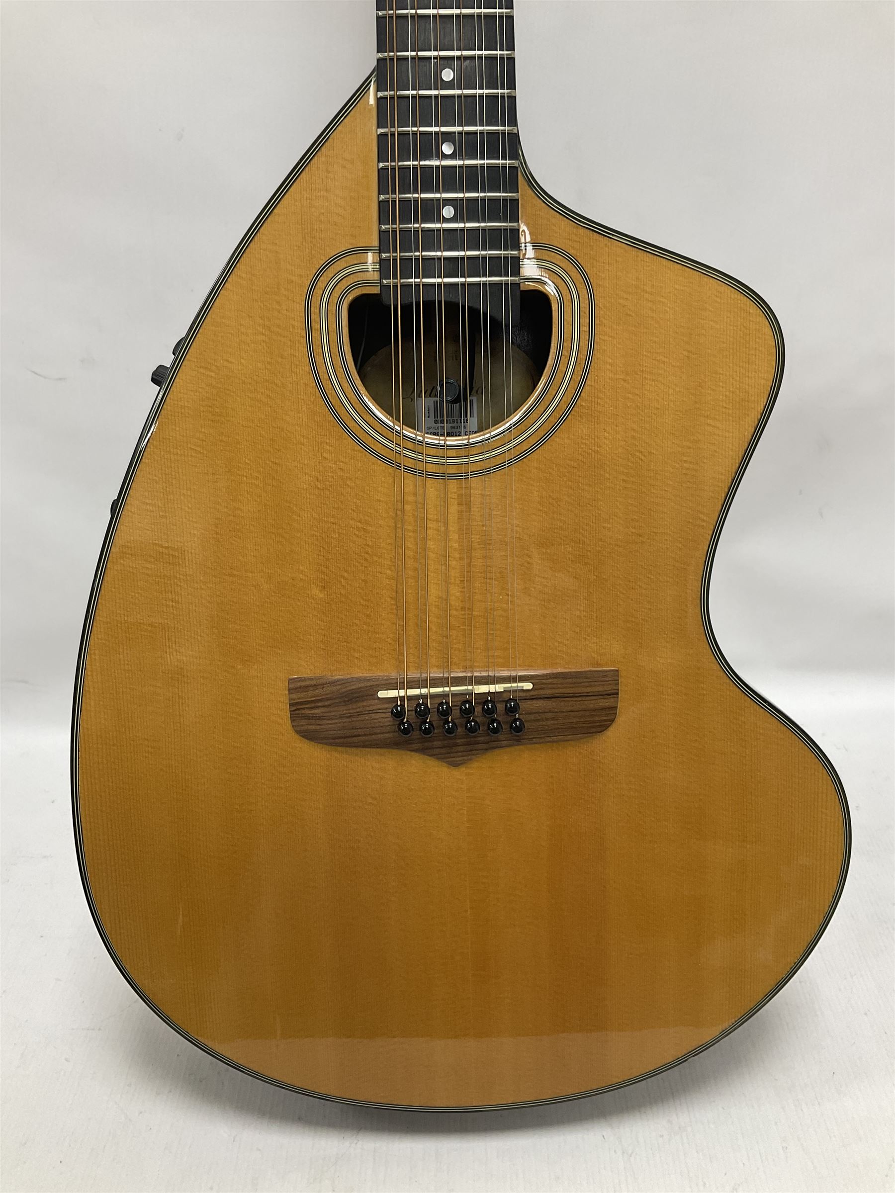 Brazilian Giannini Craviola twelve string acoustic guitar - Image 6 of 22