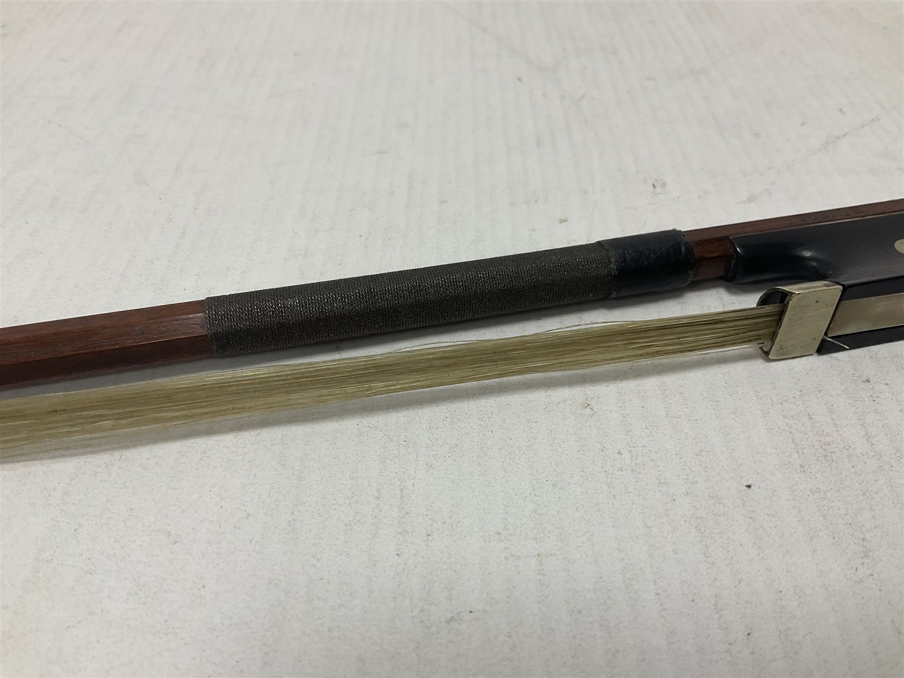 Full length hexagonal shaft violin bow - Image 7 of 12