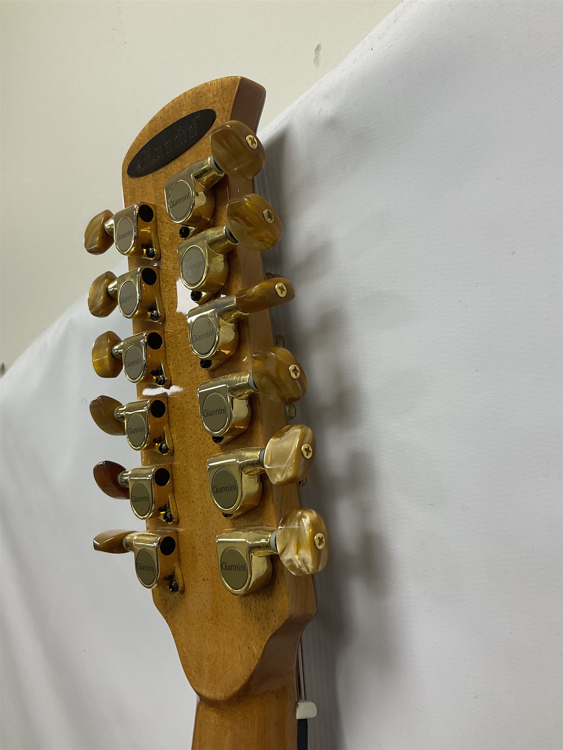 Brazilian Giannini Craviola twelve string acoustic guitar - Image 18 of 22