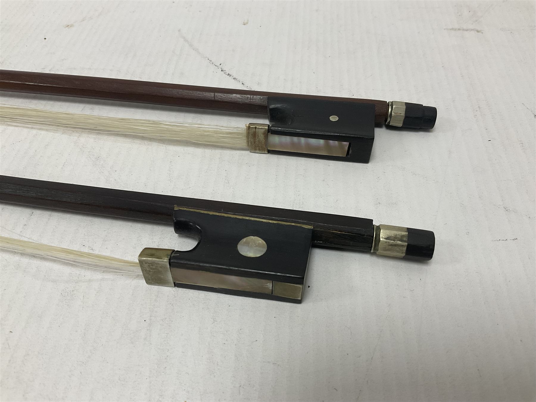 Two wooden violin bows - Image 4 of 12