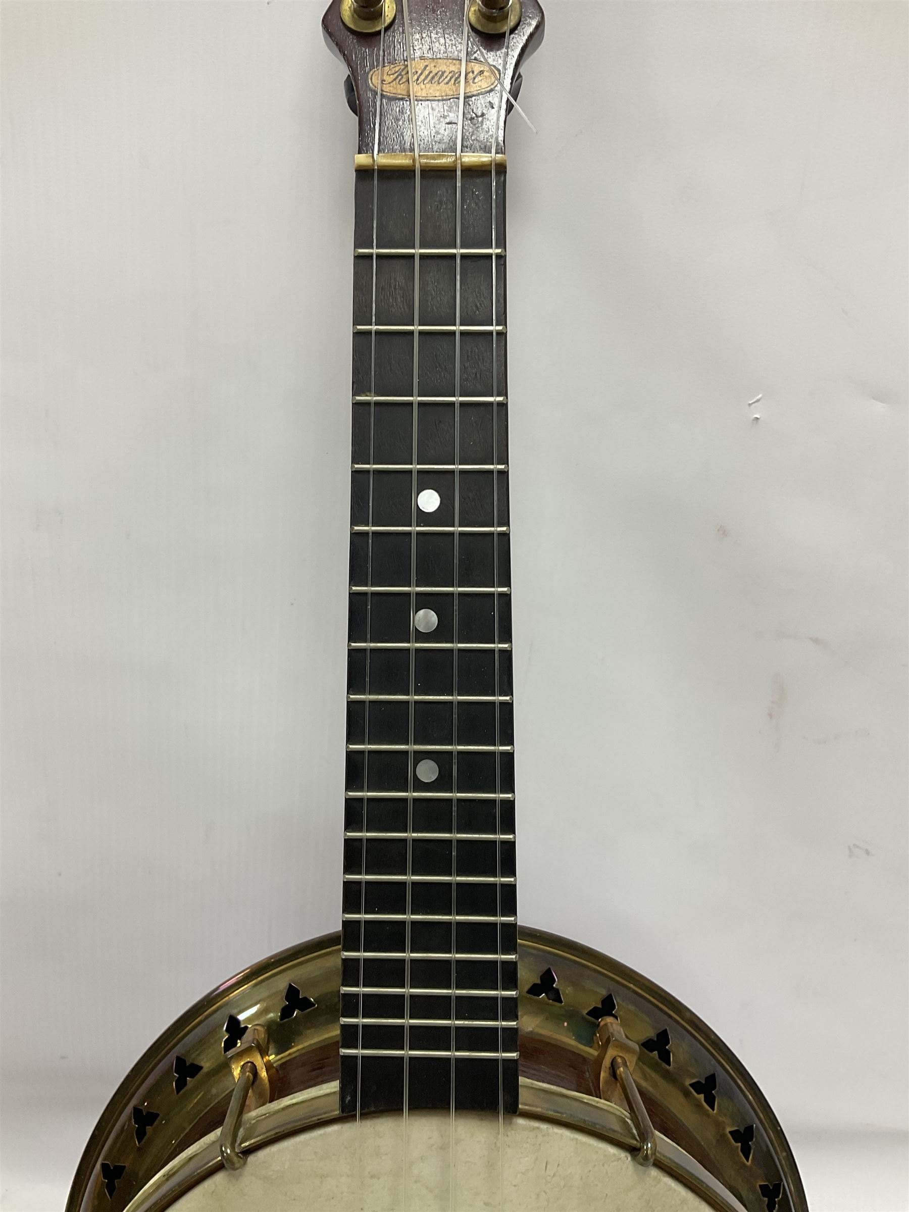 English Sunray 4-string mandolin in a shaped hard case - Image 7 of 20