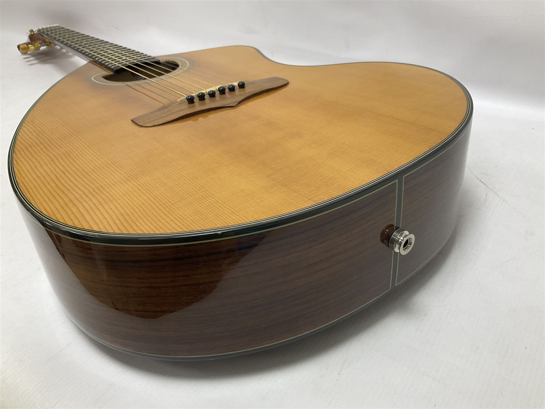 Brazilian Giannini Craviola six string acoustic guitar - Image 19 of 21