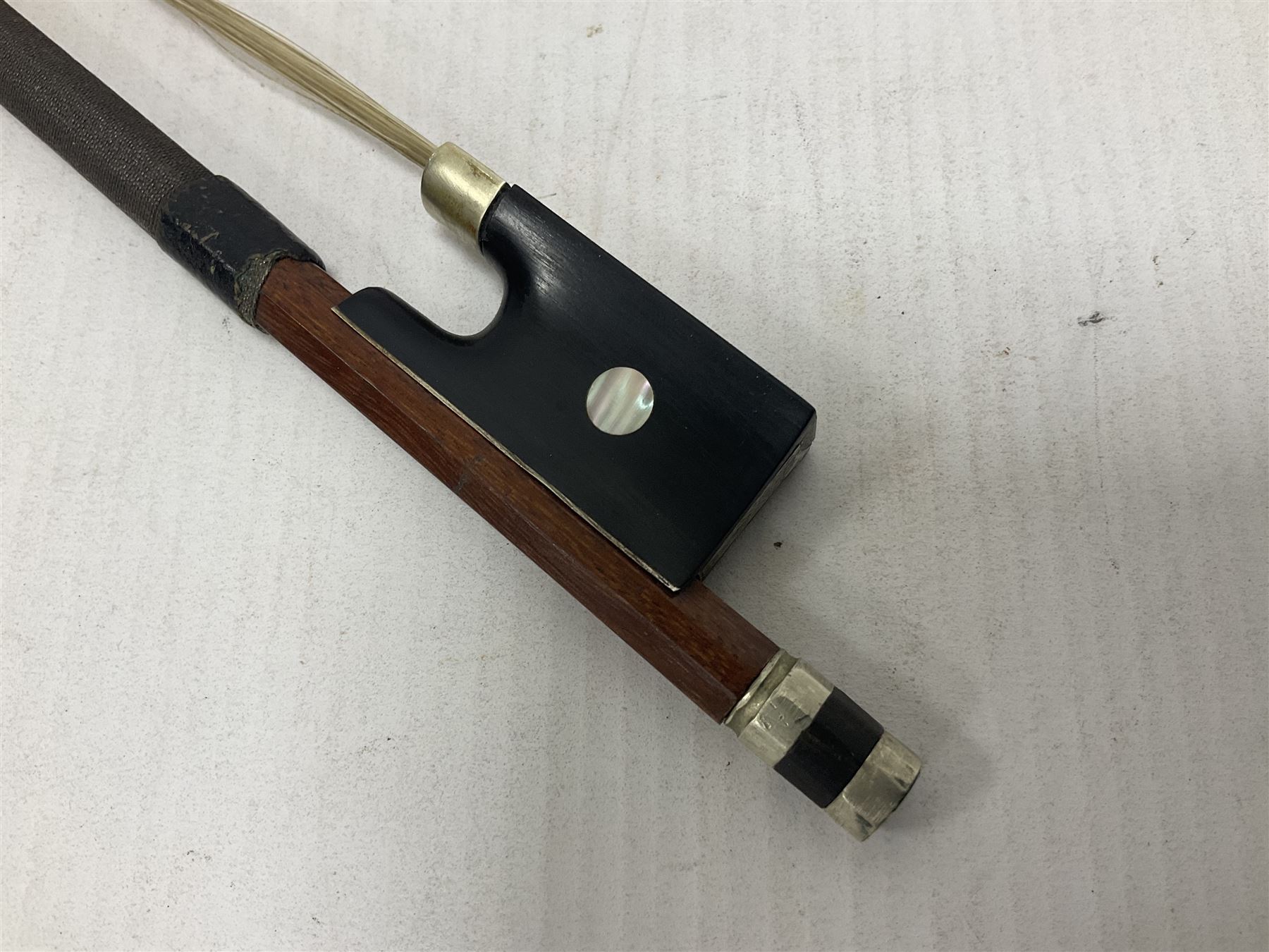 Full length hexagonal shaft violin bow - Image 6 of 12