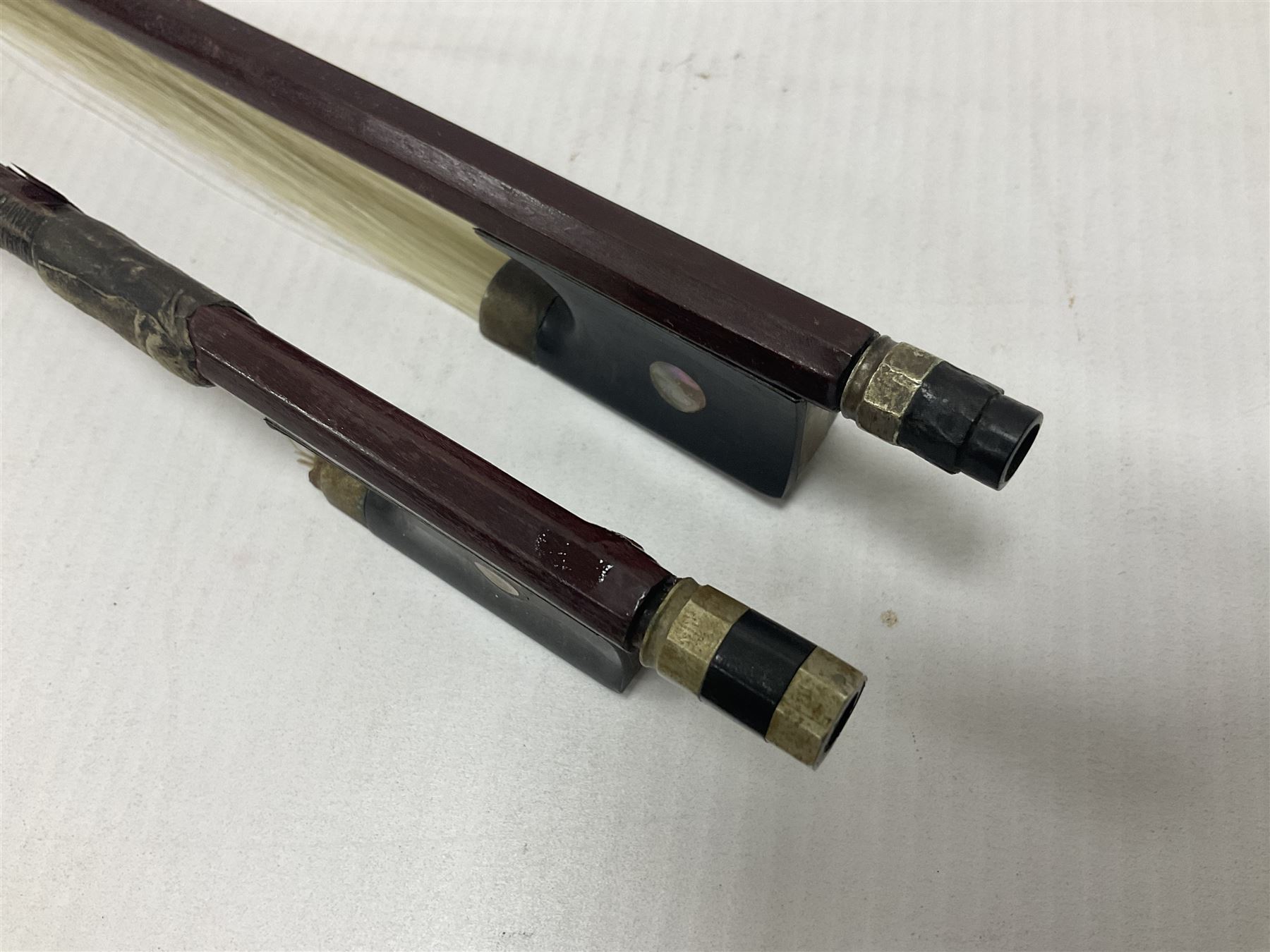 Two wooden violin bows - Image 6 of 13