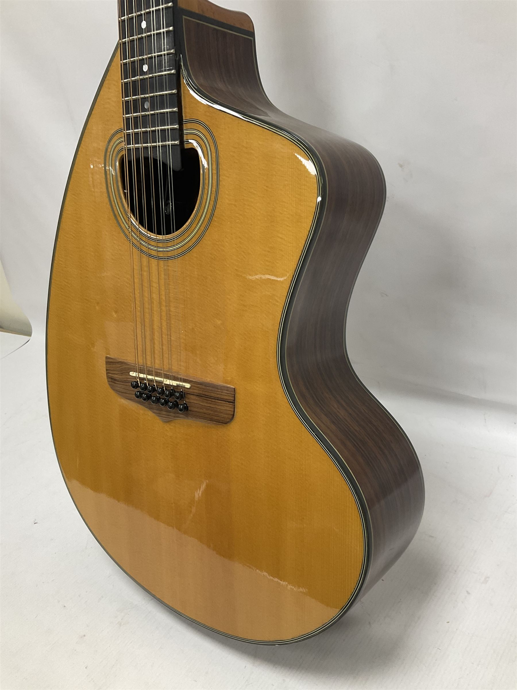 Brazilian Giannini Craviola twelve string acoustic guitar - Image 7 of 22