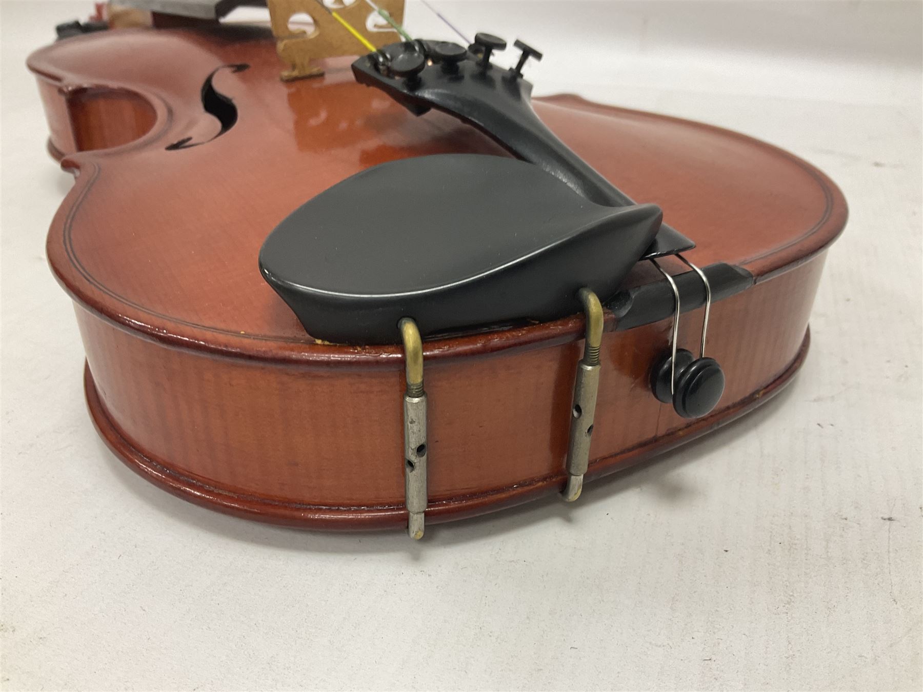 Stanley Harrison full size violin in a ridged case Harrison was a local luthier who lived in Howden - Image 19 of 19