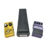 Three guitar pedals