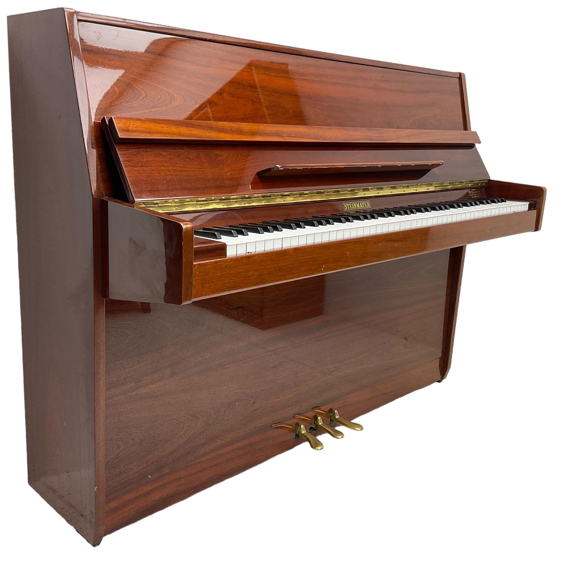 Steinmayer upright series 108 piano in sapele mahogany case - Image 2 of 11