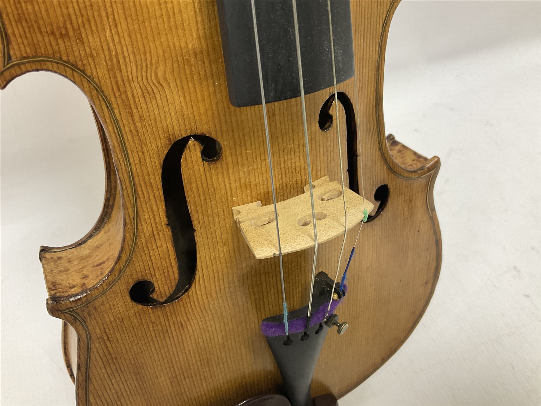Copy of a full size Stradivarius violin - Image 3 of 12