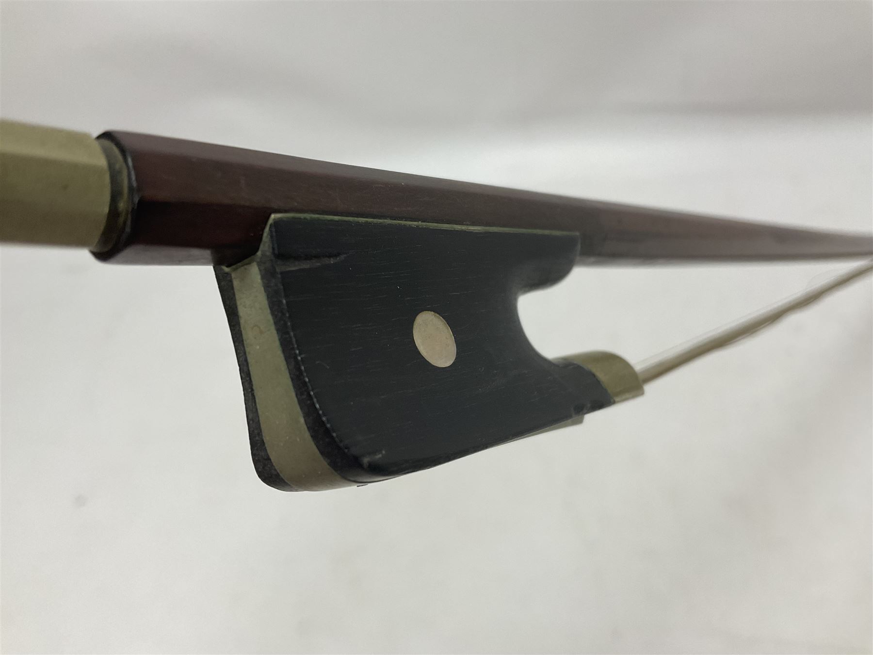 Cello bow possibly made from pernambuco or Brazilwood - Image 10 of 10