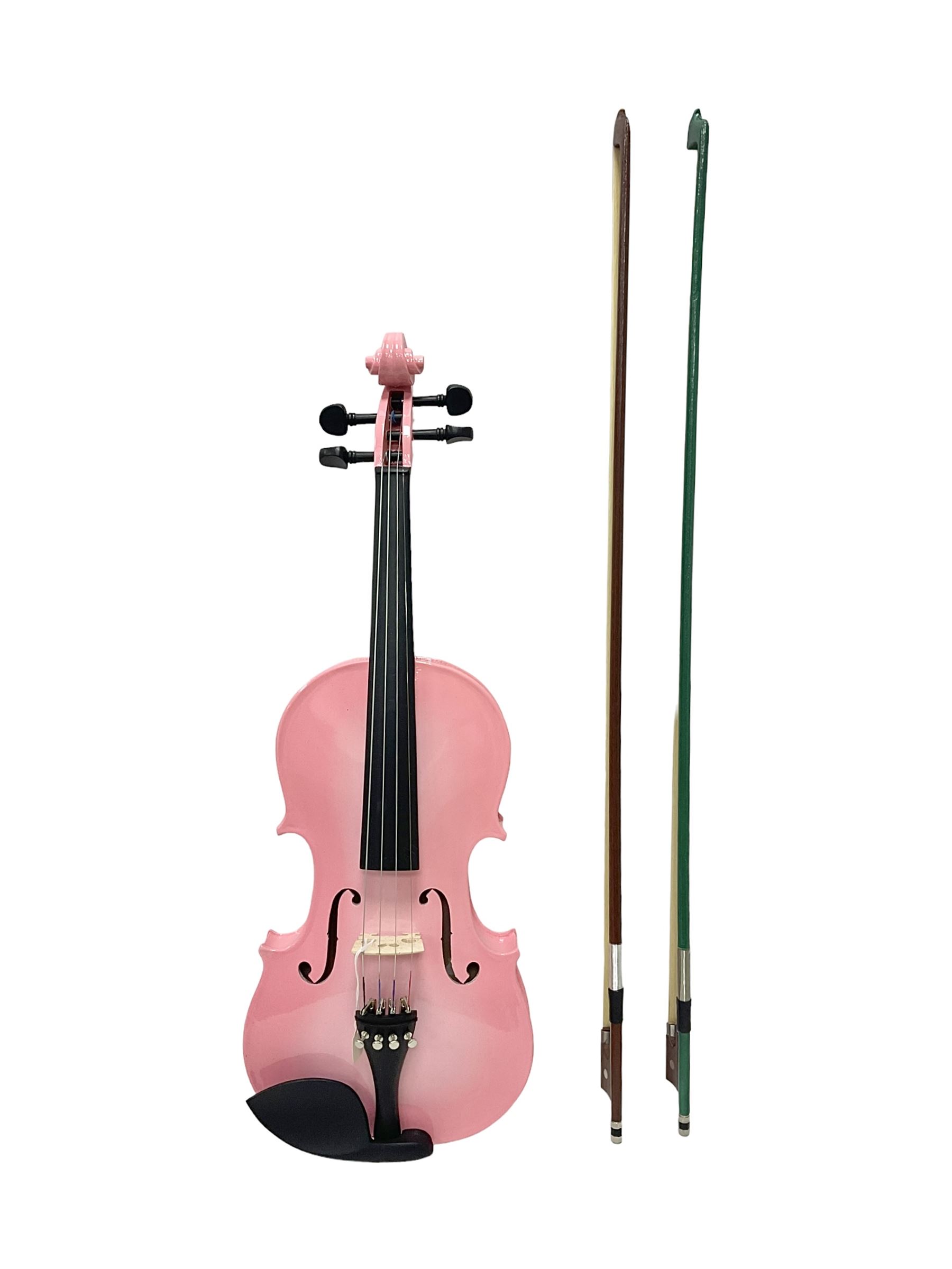 Zest full size pink violin