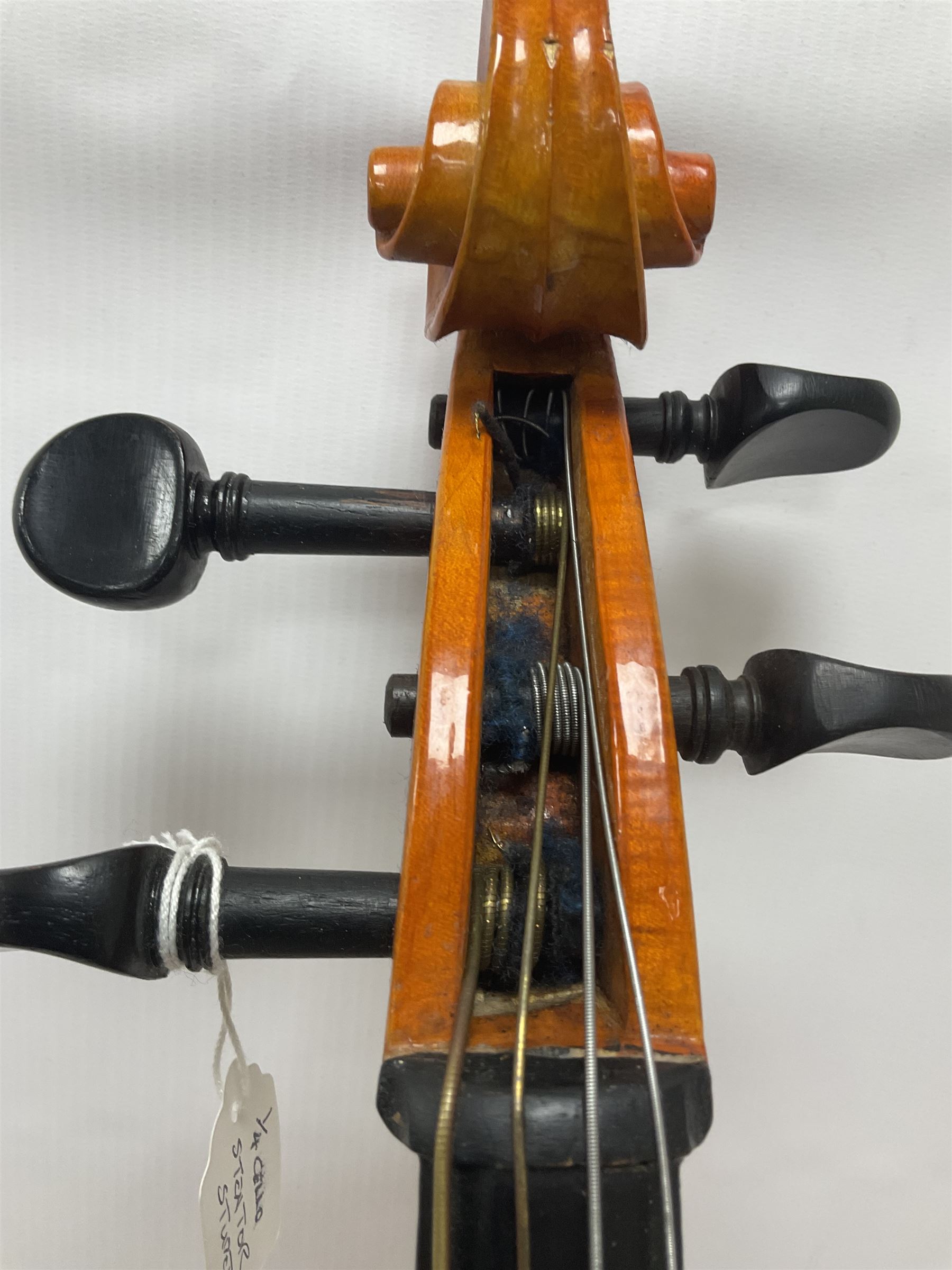 1/4 size Stentor student cello in a soft case - Image 13 of 20