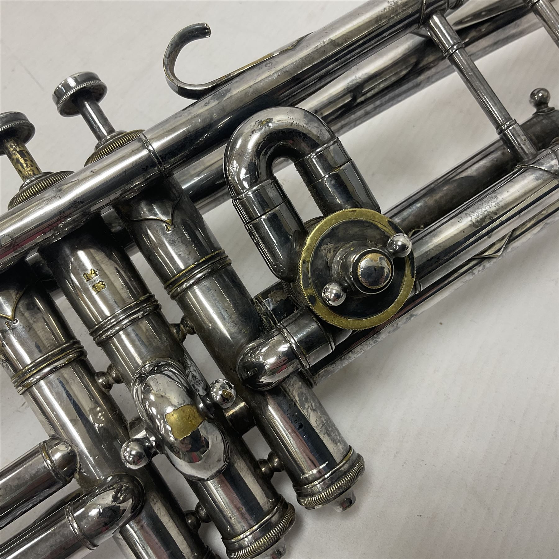 Victorian Class A silver plated trumpet retailed by Kitchen & Co - Image 9 of 23