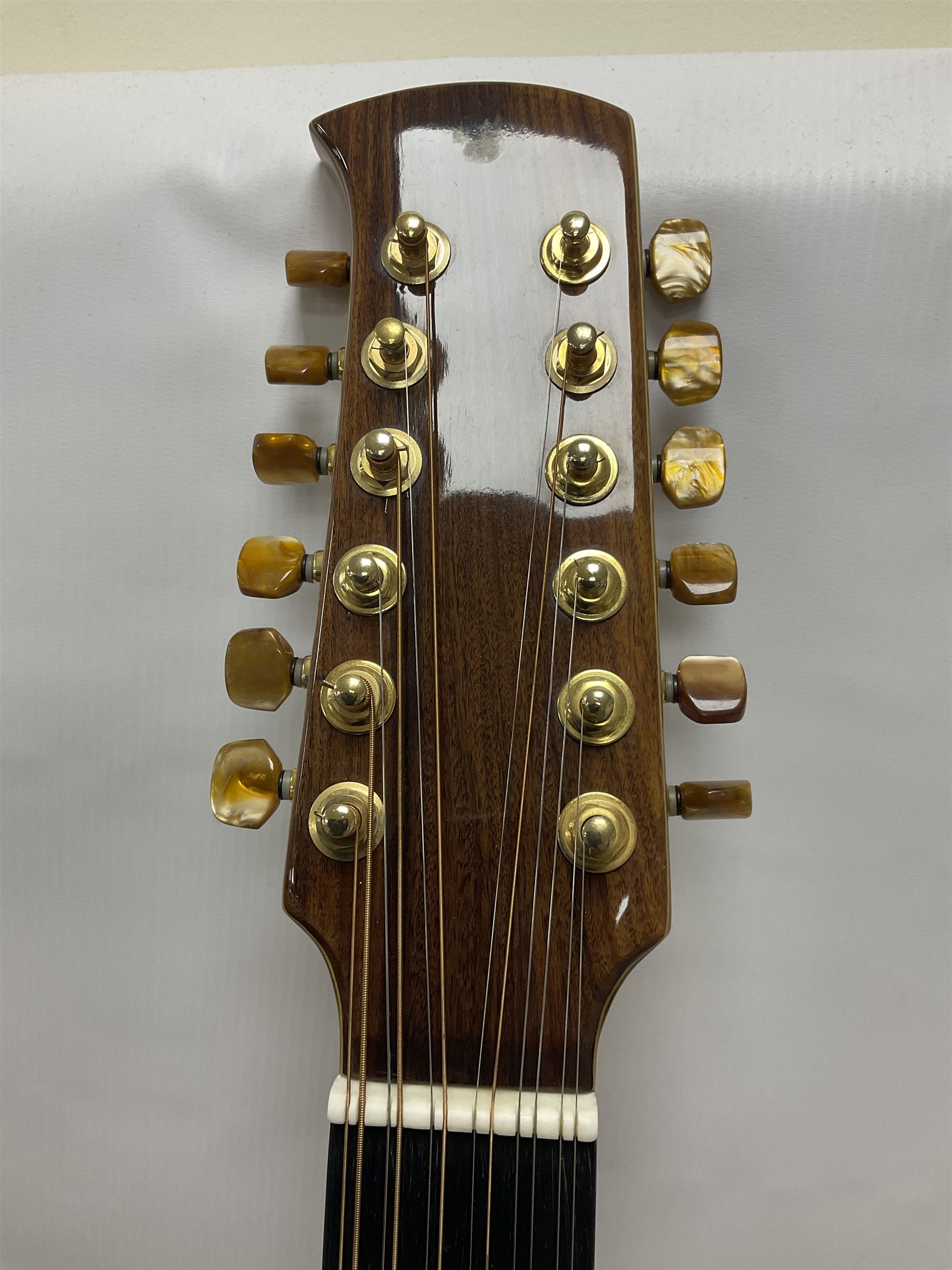 Brazilian Giannini Craviola twelve string acoustic guitar - Image 15 of 22