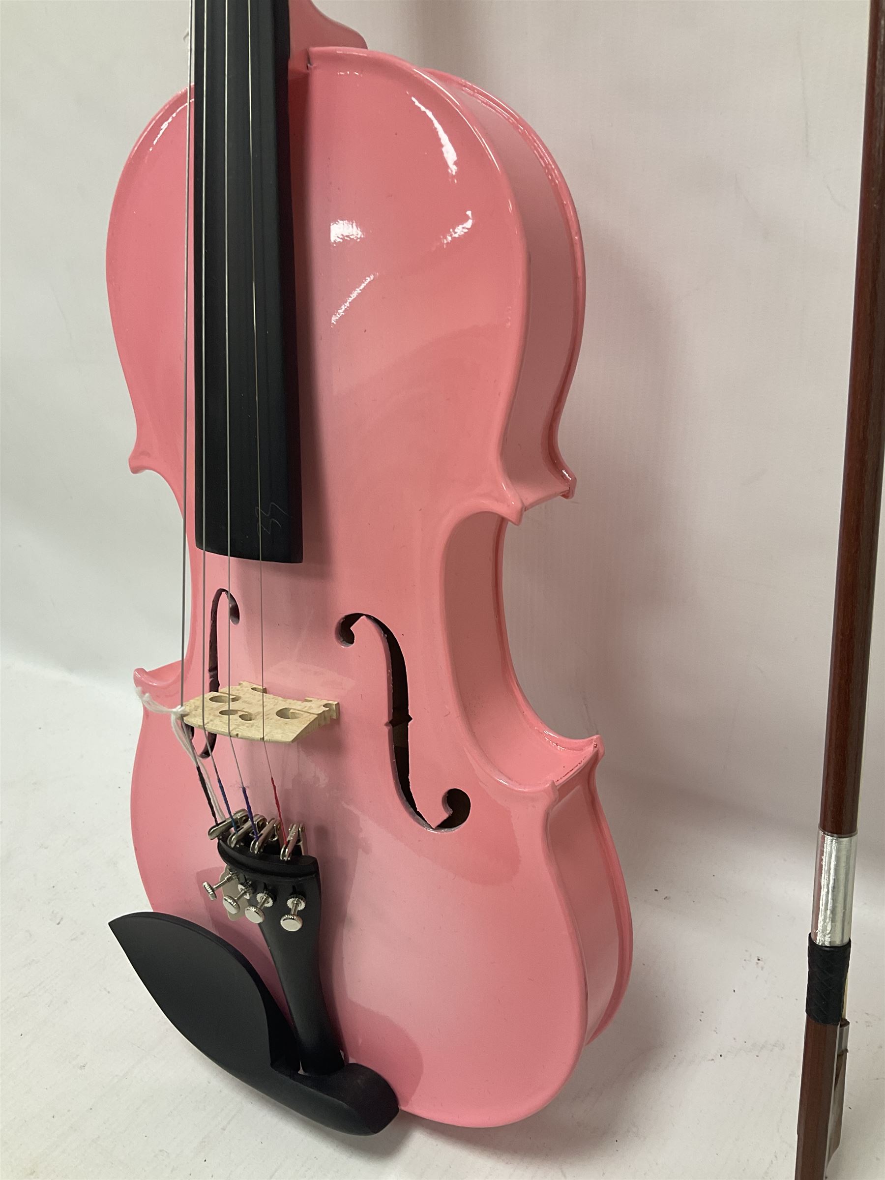 Zest full size pink violin - Image 9 of 32