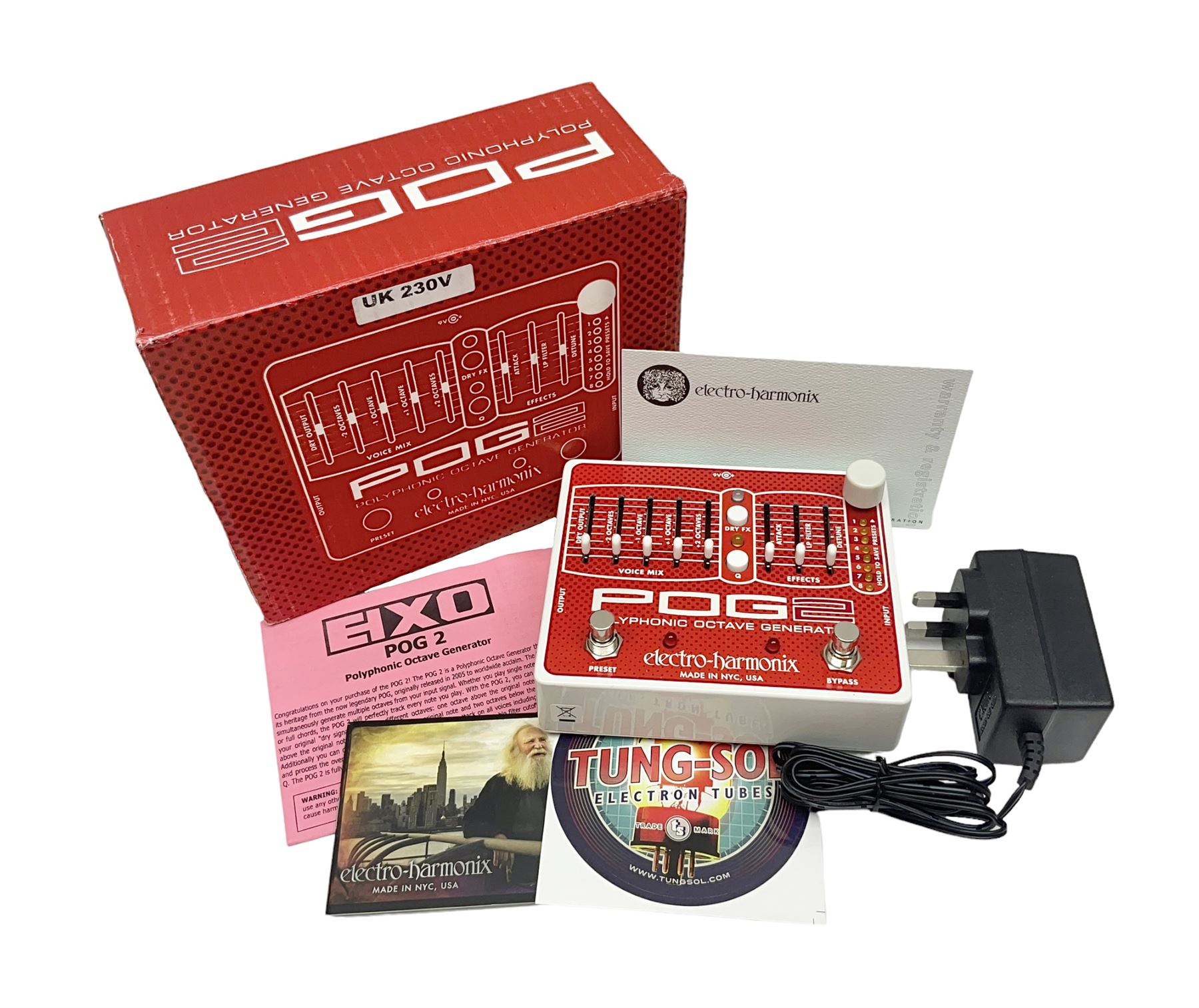 Electro Harmonix POG 2 Polyphonic Octave Generator guitar pedal