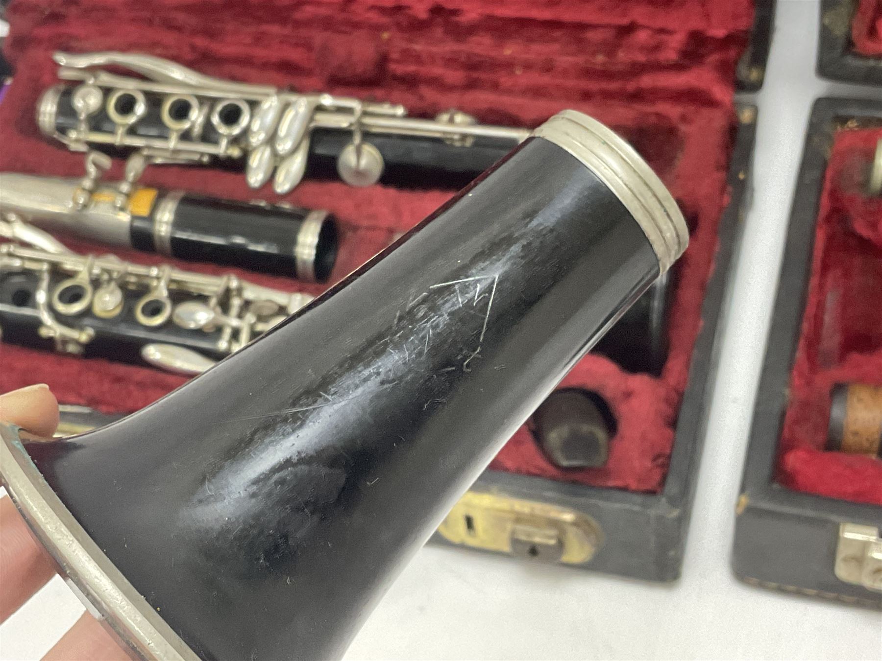 Boosey & Hawkes Regent B flat ebonite clarinet - Image 9 of 12