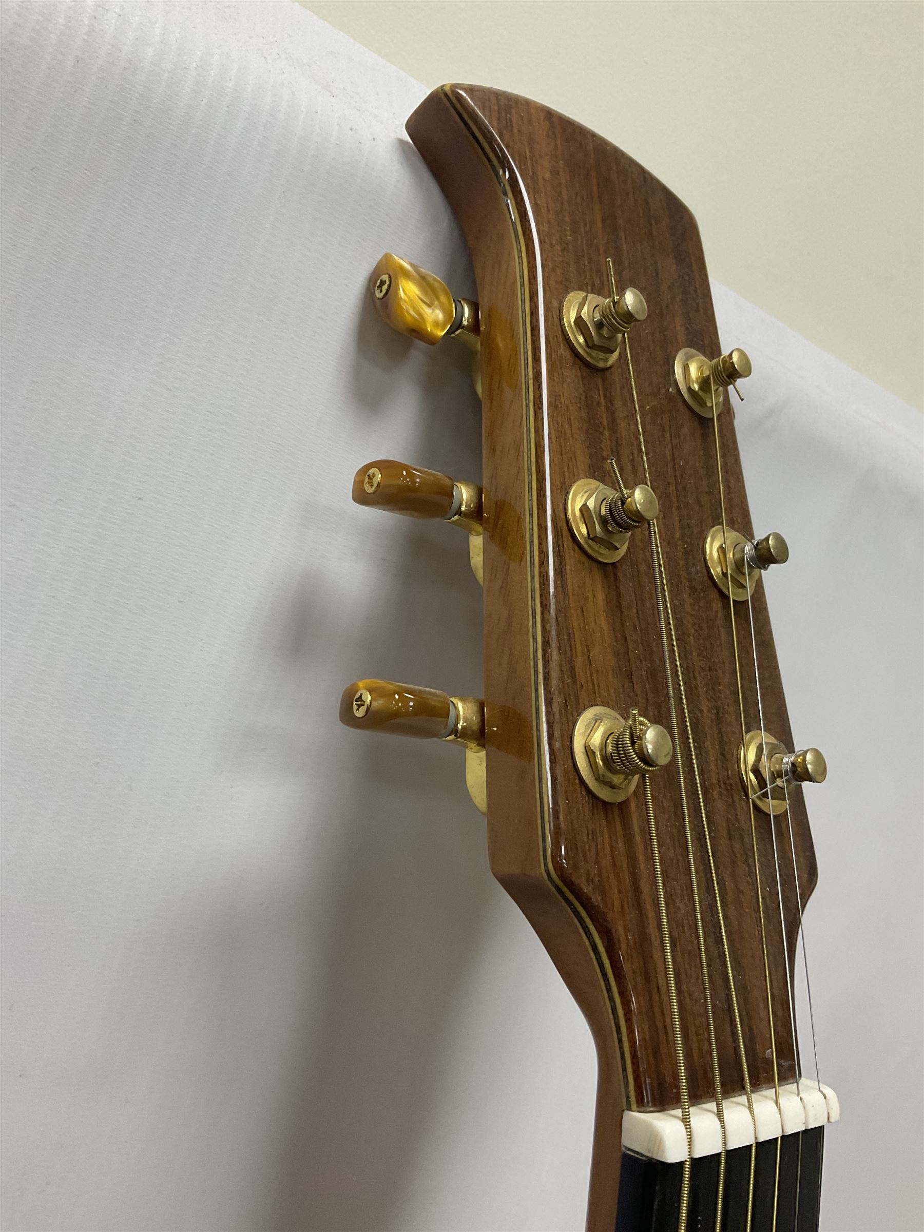 Brazilian Giannini Craviola six string acoustic guitar - Image 14 of 21