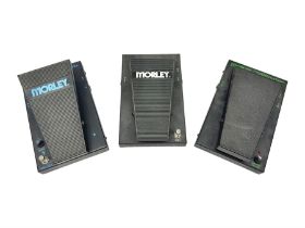 Three Morley guitar effects pedals