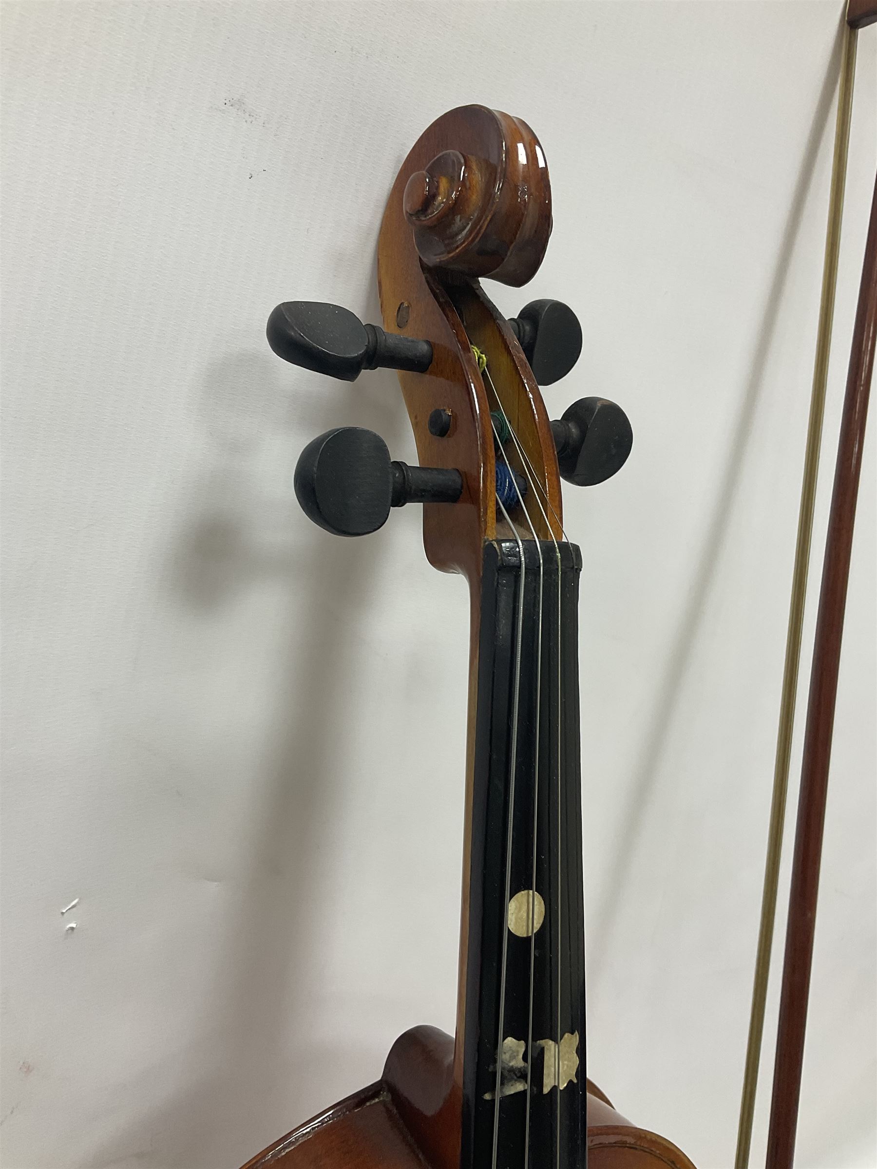 Full size violin with a maple back and ribs - Image 10 of 21
