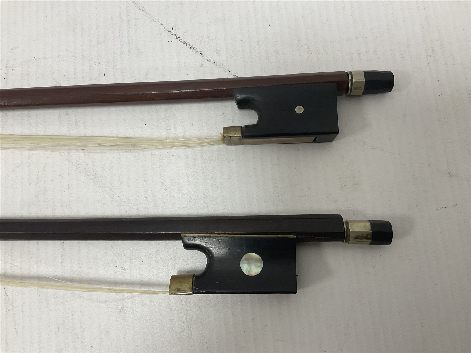 Two wooden violin bows - Image 3 of 12