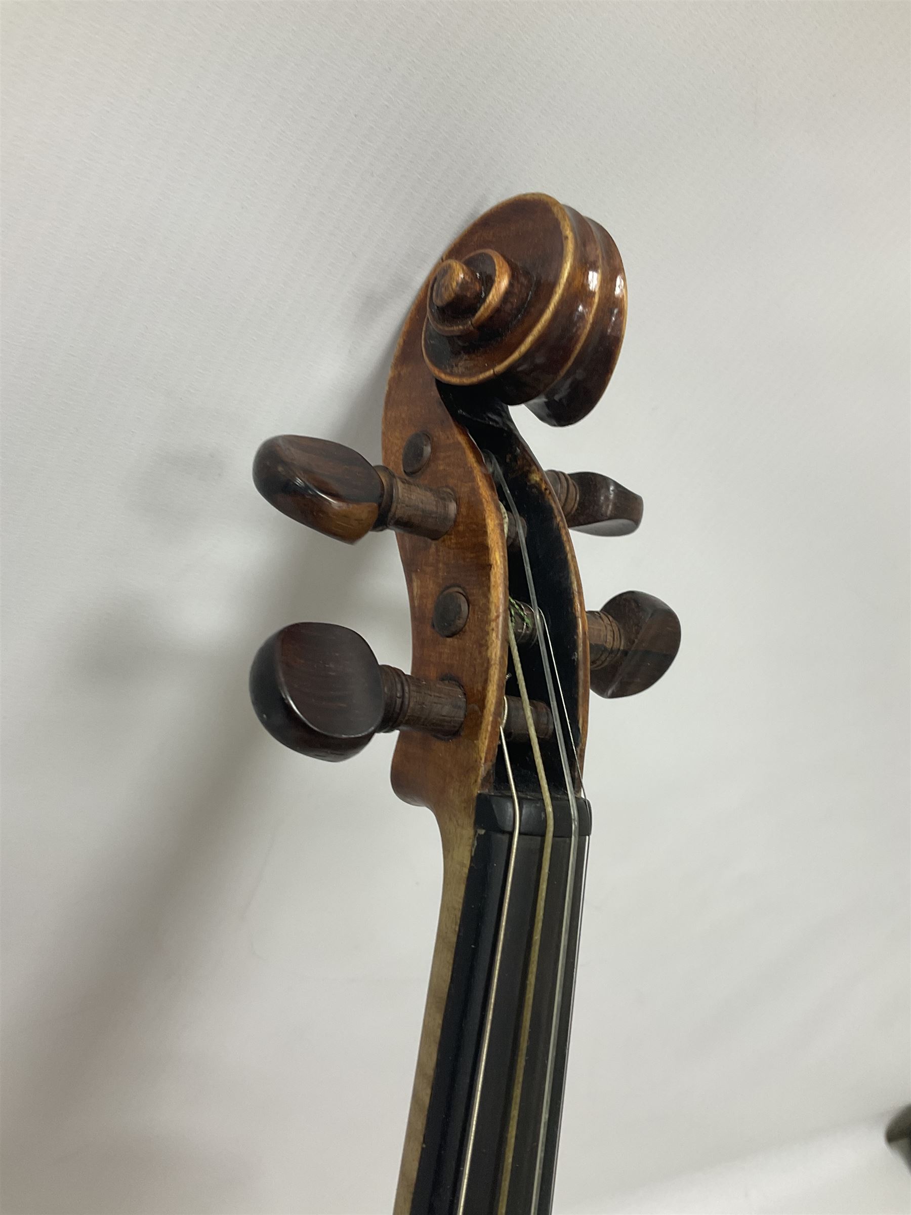 19th century full sized violin in a later hard case - Image 13 of 18