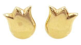 Cartier pair of 18ct gold tulip earrings