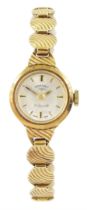 Rotary ladies 9ct gold manual wind wristwatch