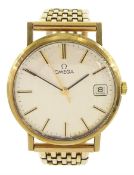 Omega gentleman's 9ct gold manual wind presentation wristwatch