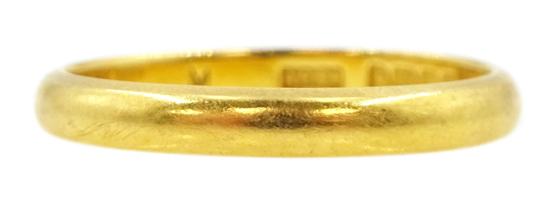 Early 20th century 22ct gold wedding band