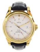 Omega De Ville GMT gentleman's 18ct gold automatic Co-Axial chronometer wristwatch