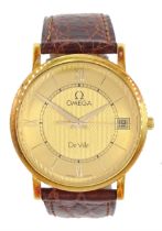 Omega De Ville gentleman's 18ct gold quartz presentation wristwatch