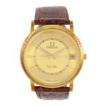 Omega De Ville gentleman's 18ct gold quartz presentation wristwatch