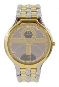 Omega gold and stainless steel quartz wristwatch