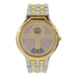 Omega gold and stainless steel quartz wristwatch