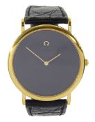 Omega De Ville gentleman's gold-plated and stainless steel quartz wristwatch
