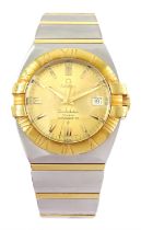 Omega Constellation gentleman's 18ct gold and stainless steel automatic Co-Axial chronometer wristwa