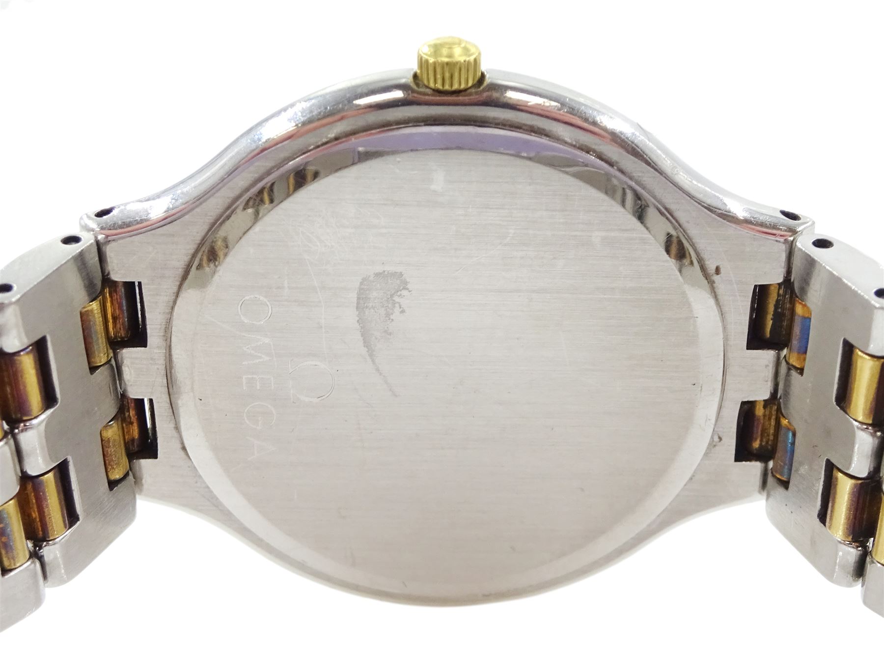 Omega gold and stainless steel quartz wristwatch - Image 3 of 3