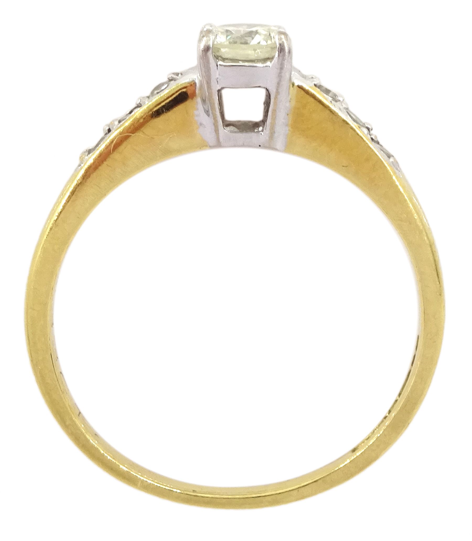 18ct gold single stone round brilliant cut diamond ring - Image 4 of 4