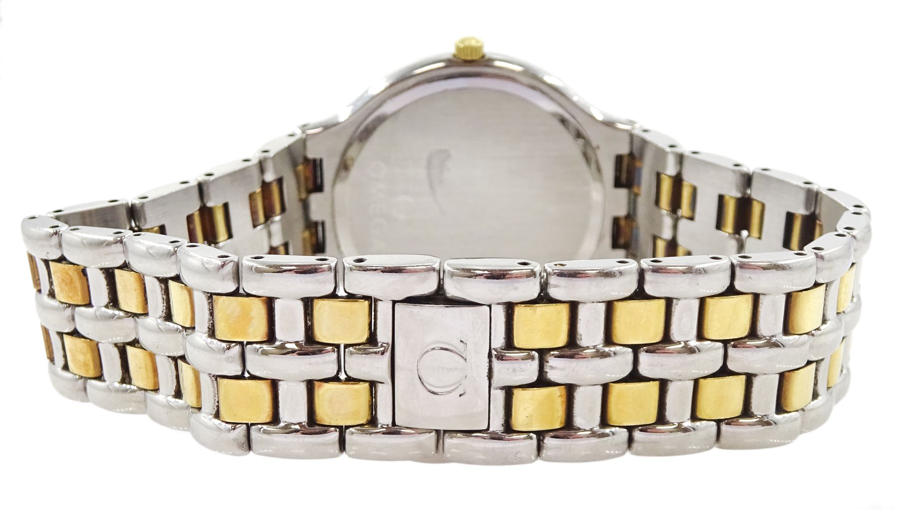 Omega gold and stainless steel quartz wristwatch - Image 2 of 3