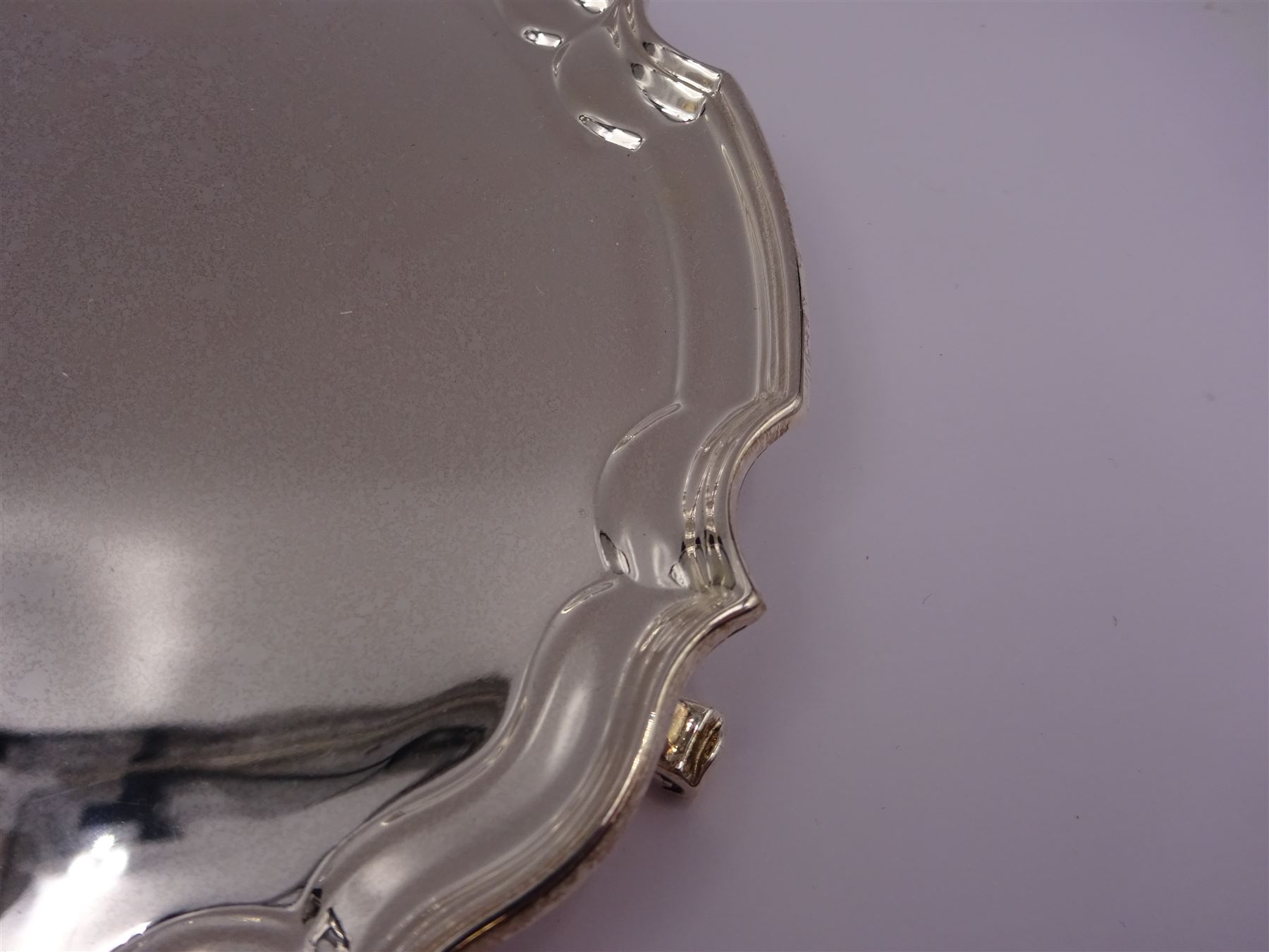 Modern silver waiter - Image 3 of 4