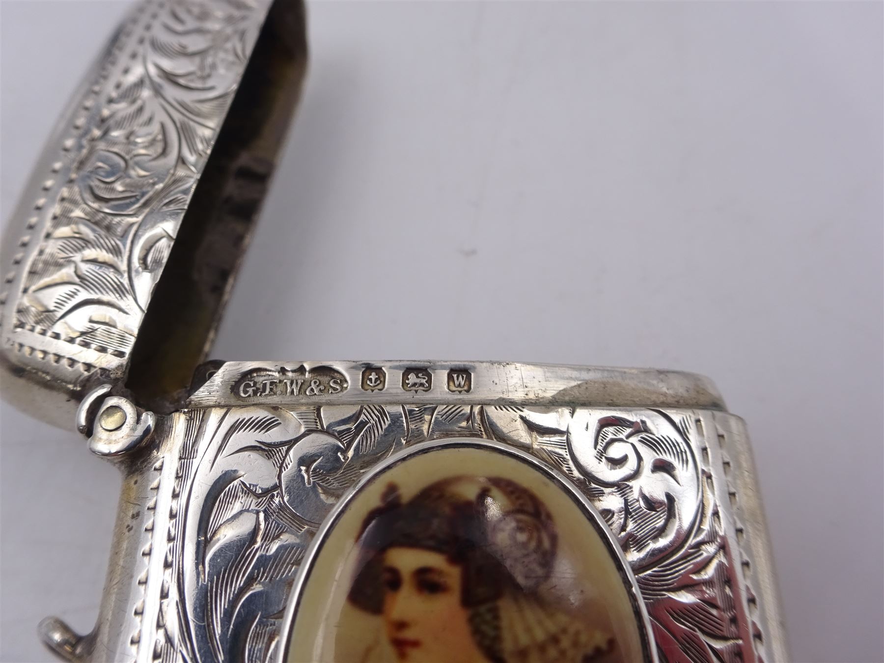 1920s silver vesta case - Image 4 of 5