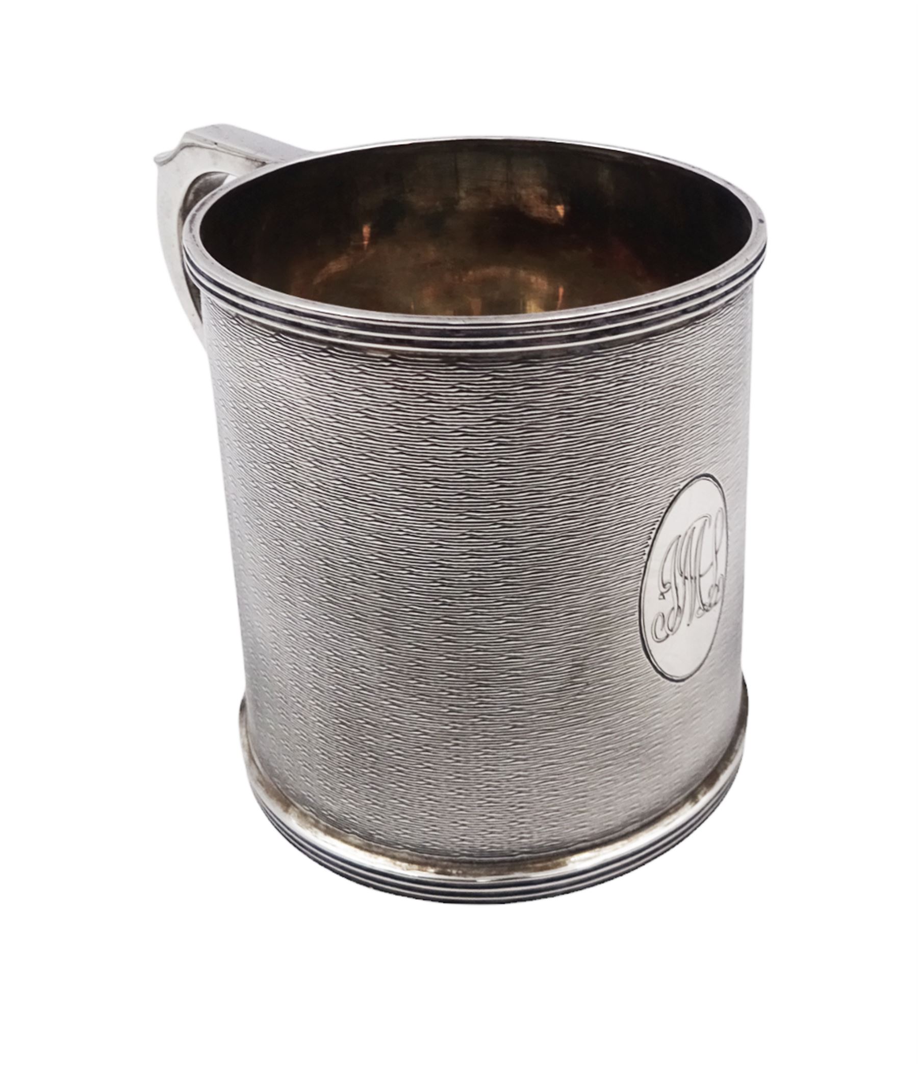 1920s silver christening mug