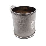 1920s silver christening mug