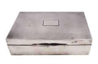 Mid 20th century silver mounted cigarette box